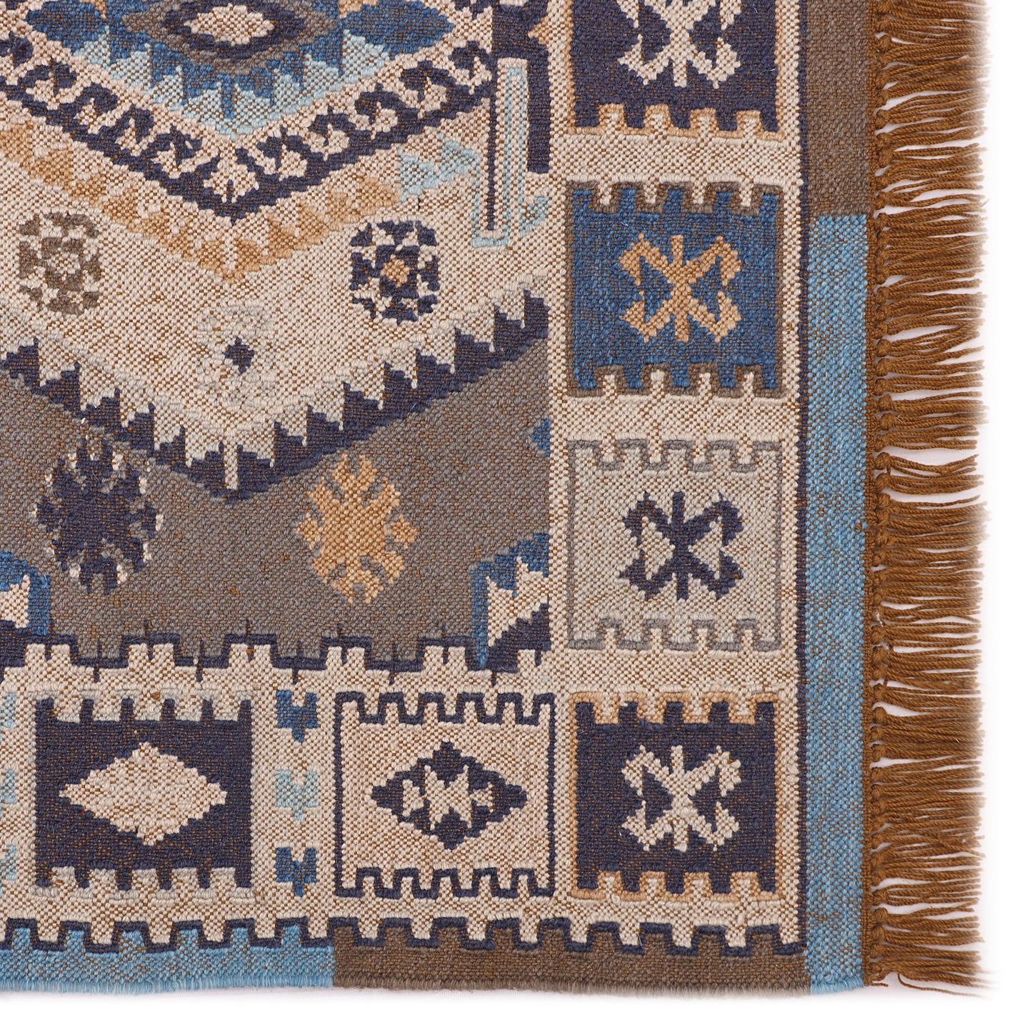 Multicolor Hand Woven PET Punja Kilim - 4'x6'