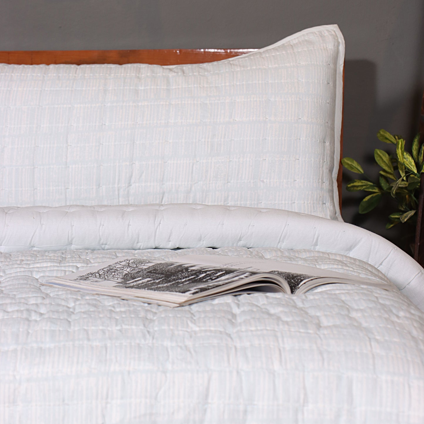 Light Blue Cotton Quilt