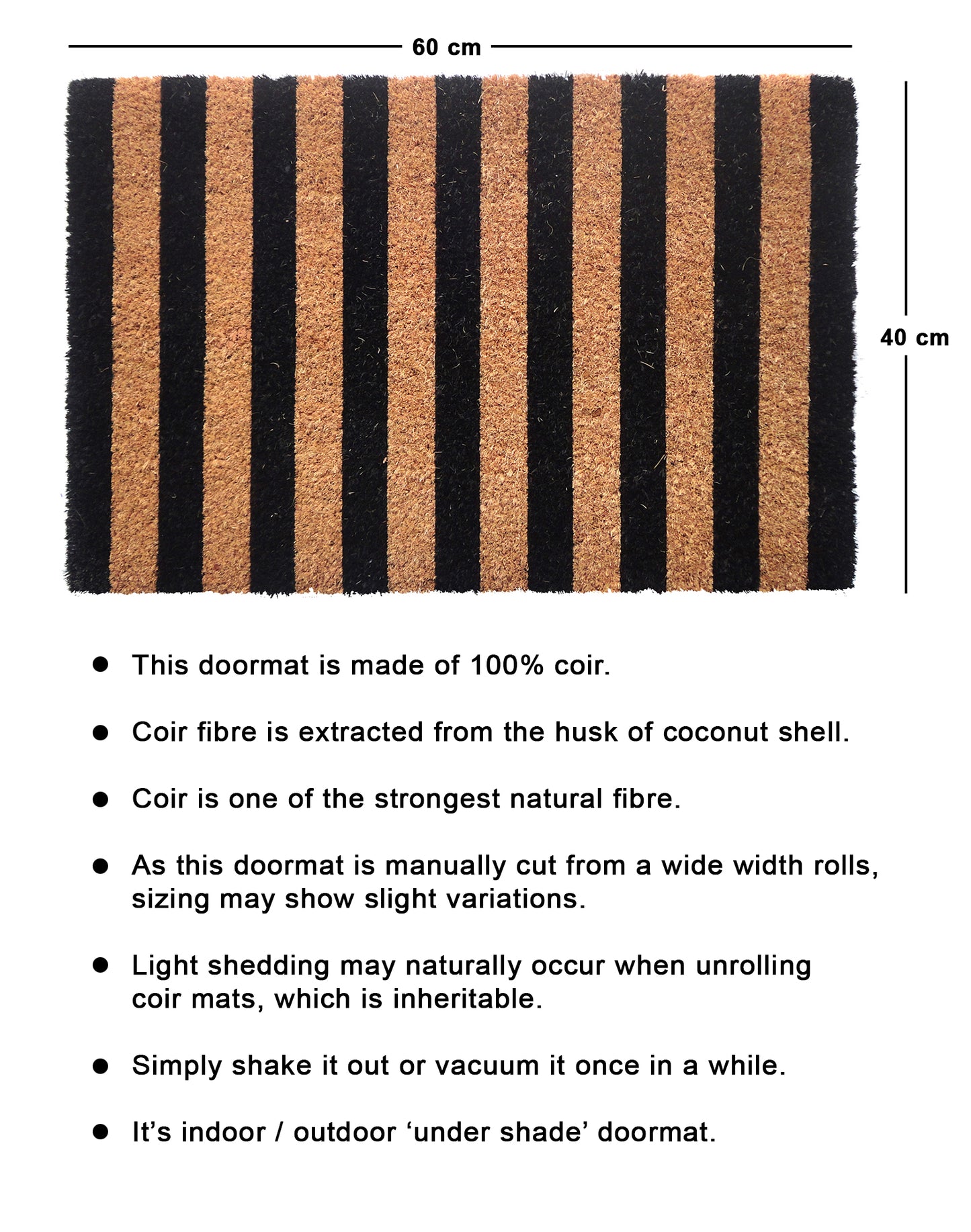 pvc backing coir mat