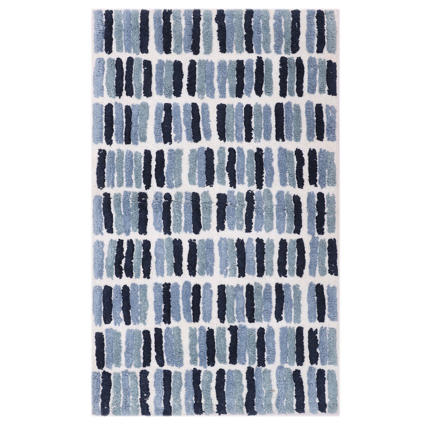 Blue Cotton Bath Mat