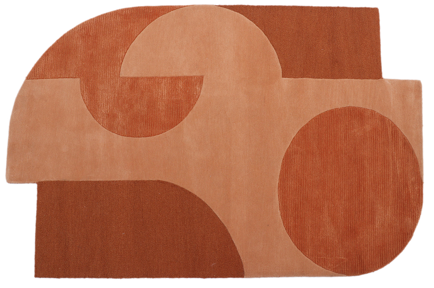 Rustic Brown Hand Tufted Wool Viscose Rug - 5'x8'