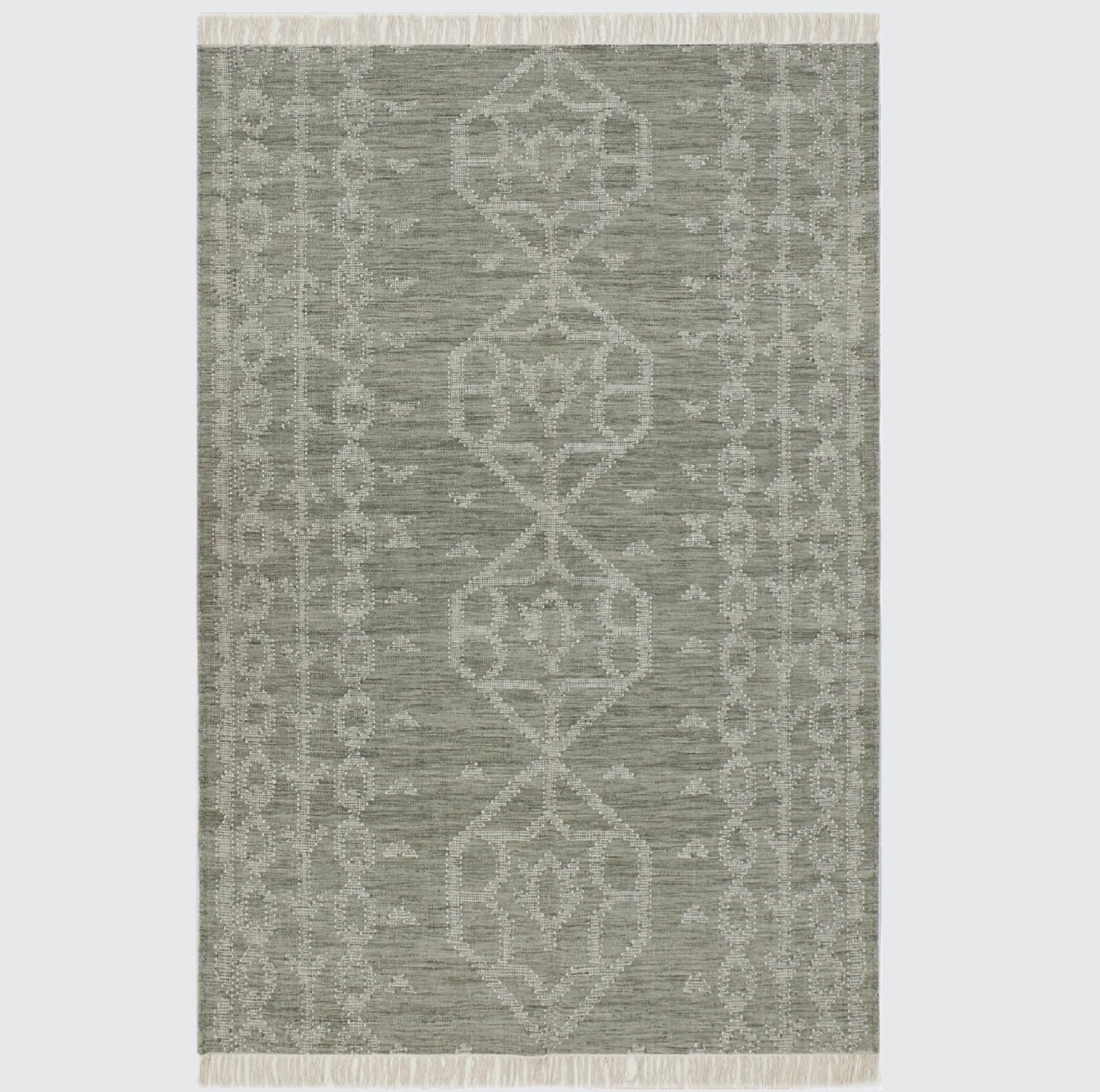 Pistachio Green Hand Woven Rug - 5'x8'