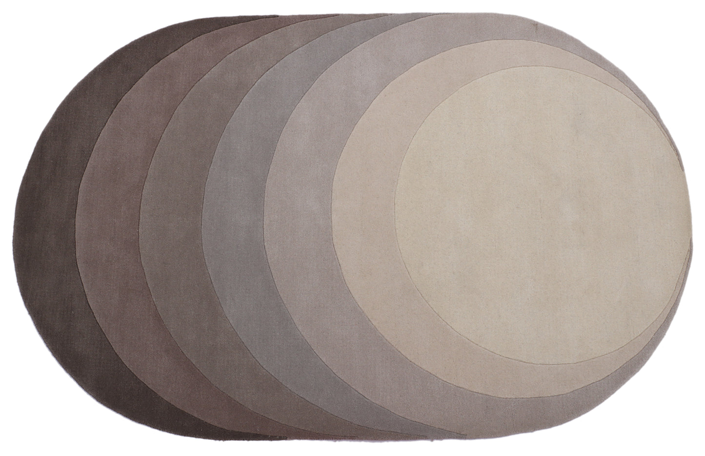 Grey Ombre Hand Tufted Wool Rug - 5'x8'