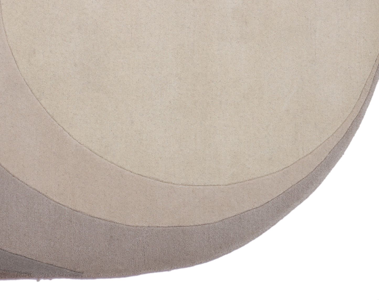 Grey Ombre Hand Tufted Wool Rug - 5'x8'