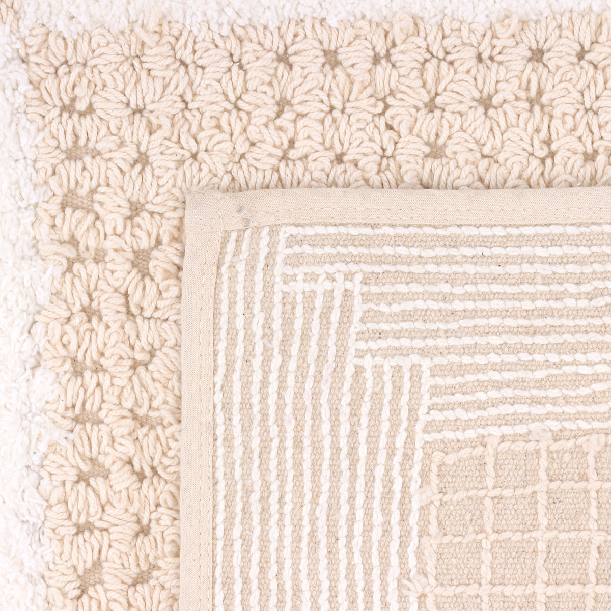 Double Tone Cotton Bathmat