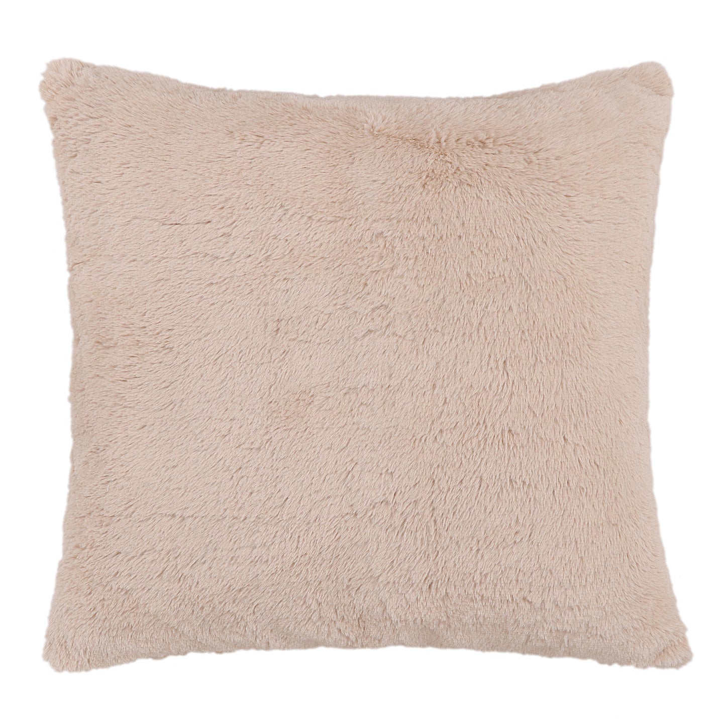 Beige Faux Fur Cushion Cover
