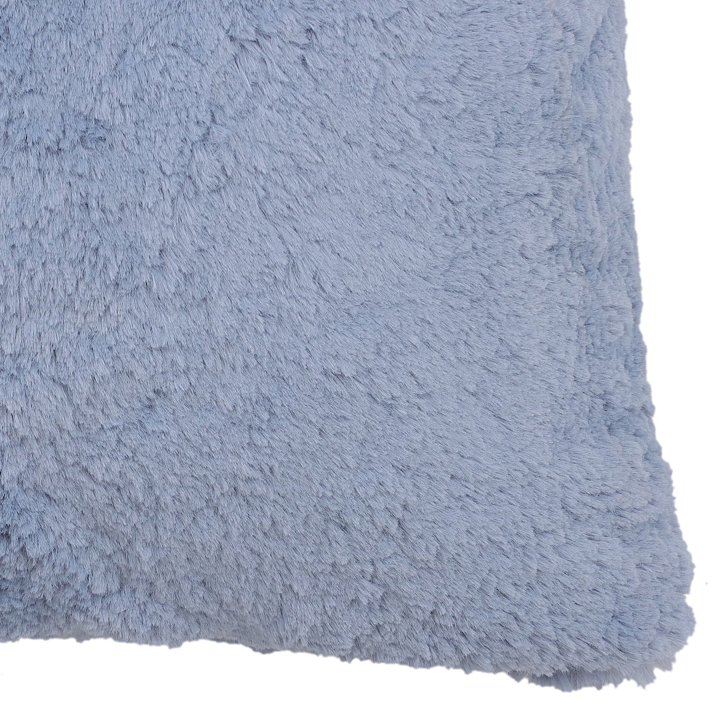 Blue Faux Fur Cushion Cover