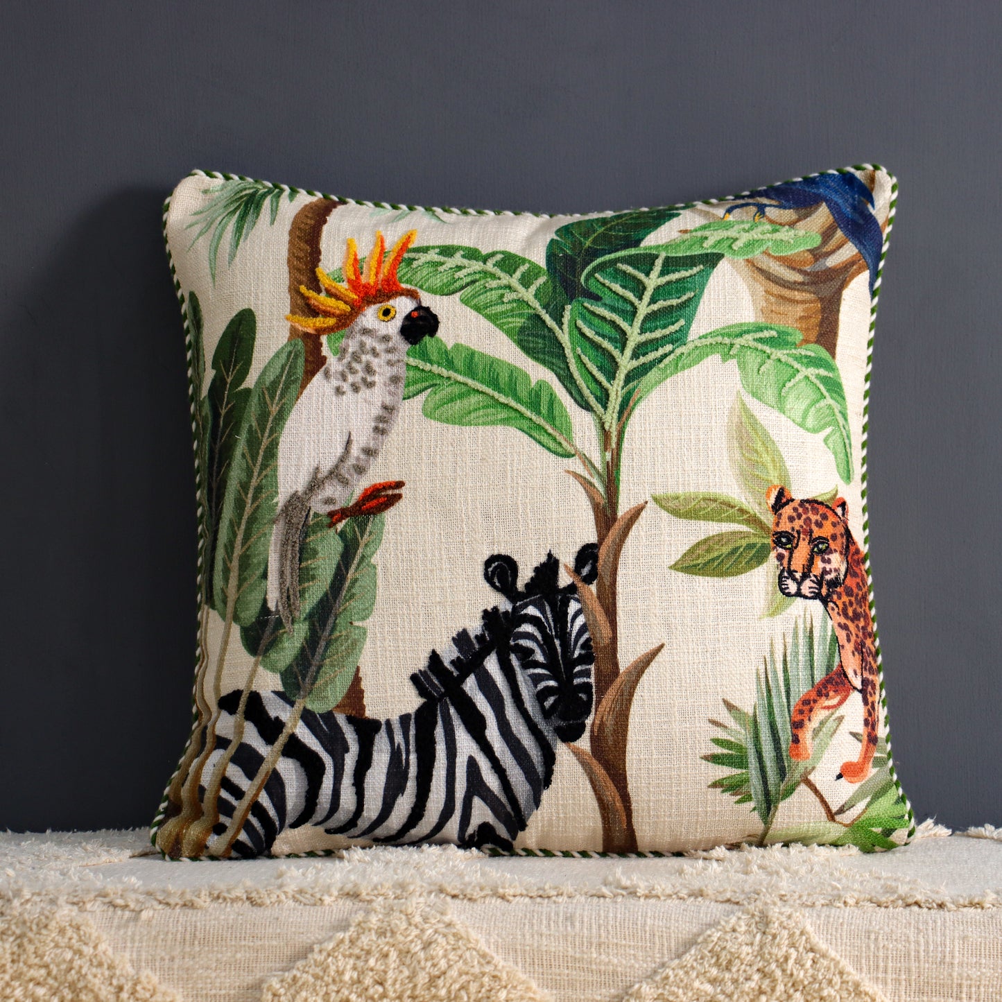 Zebra Print Cushion Cover
