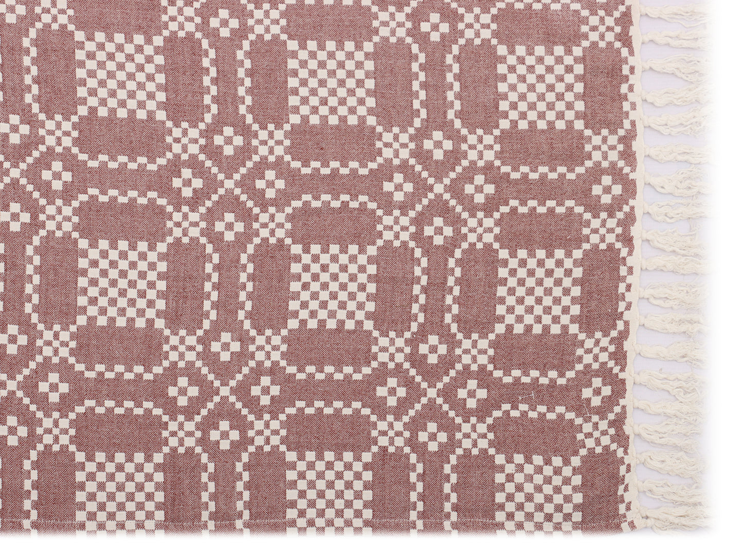 Reversible Cotton Jacquard Throw