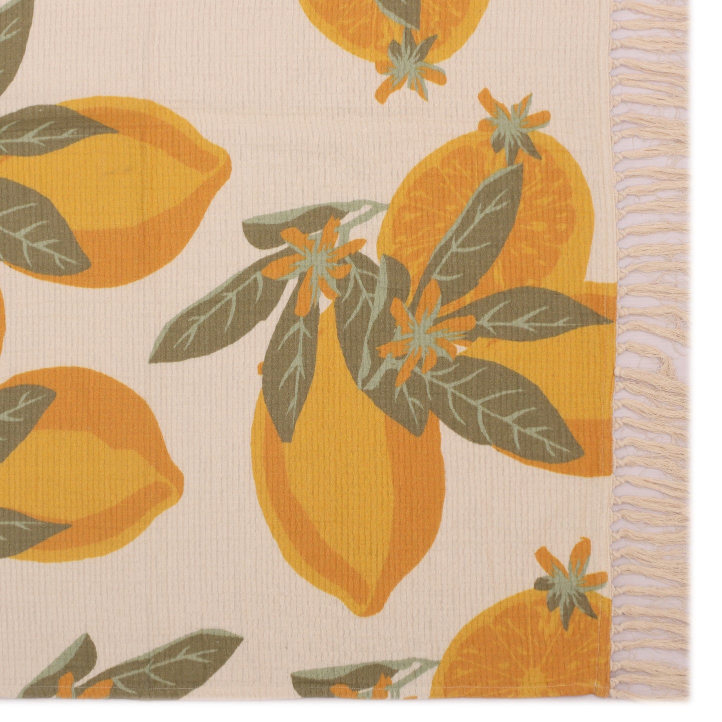 Lemon Print Throw