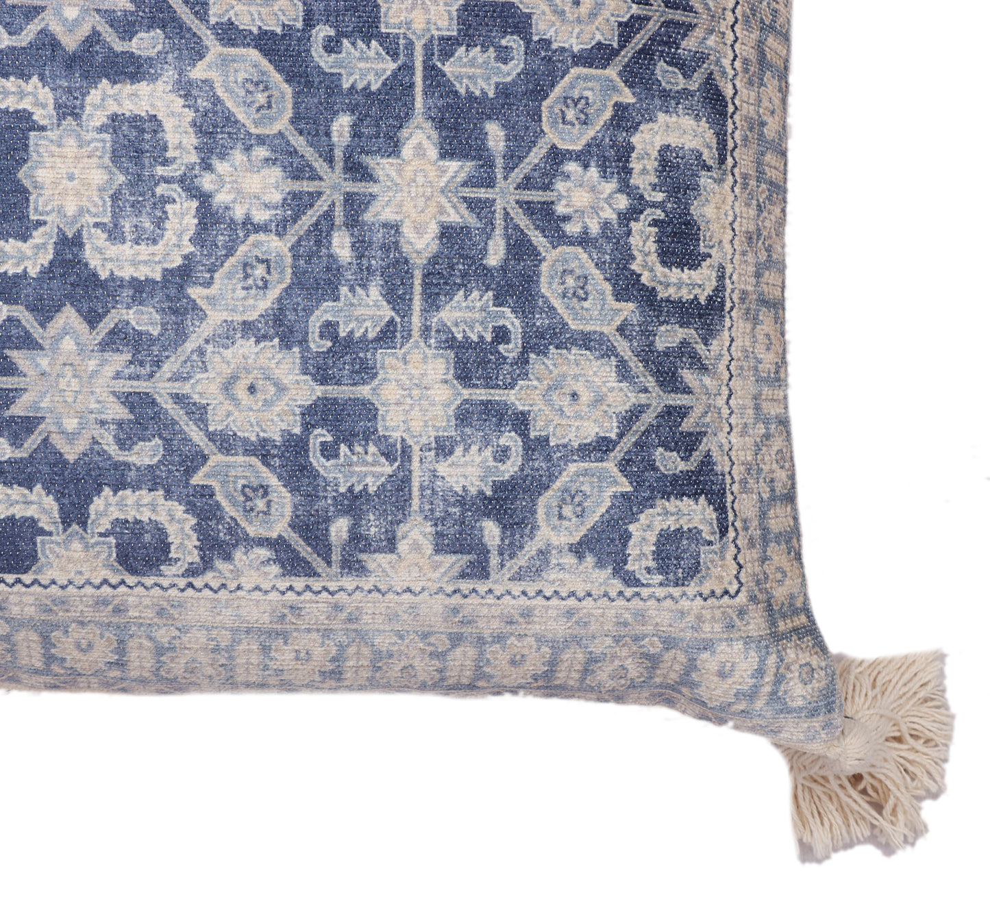 Blue Ikat Cushion Cover