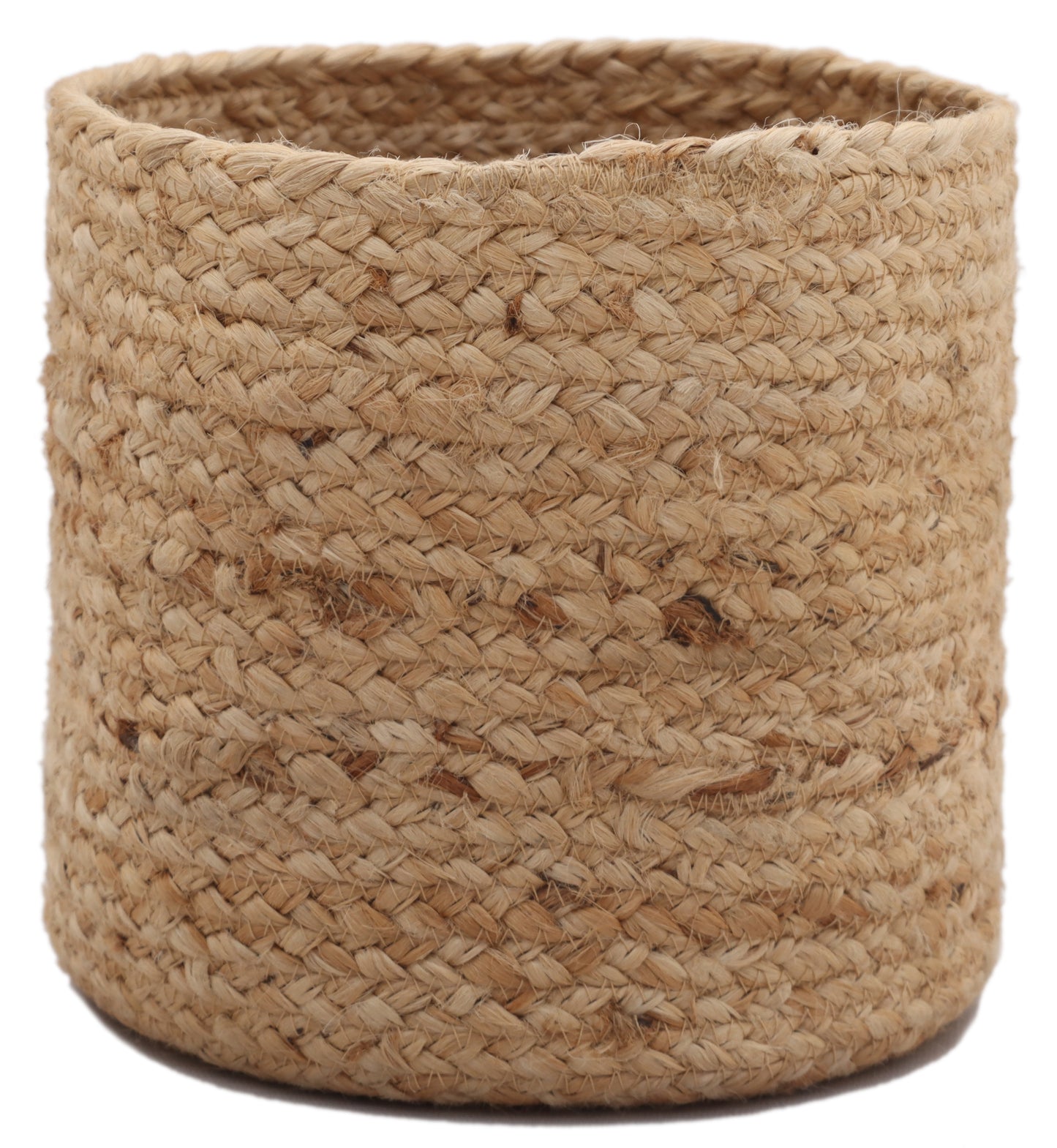 Round Hand Braided Basket Set of 2 (8x8 Inch)