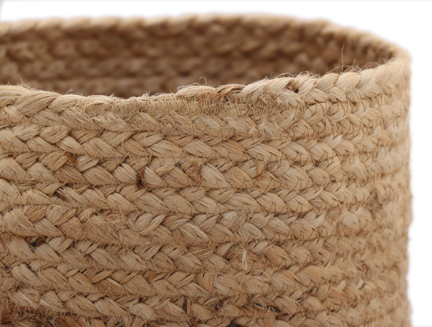 Round Hand Braided Basket Set of 2 (8x8 Inch)