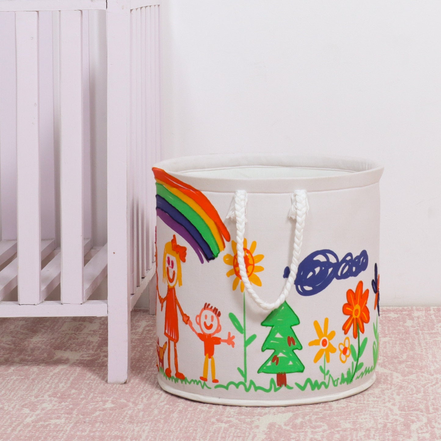 happy family print basket