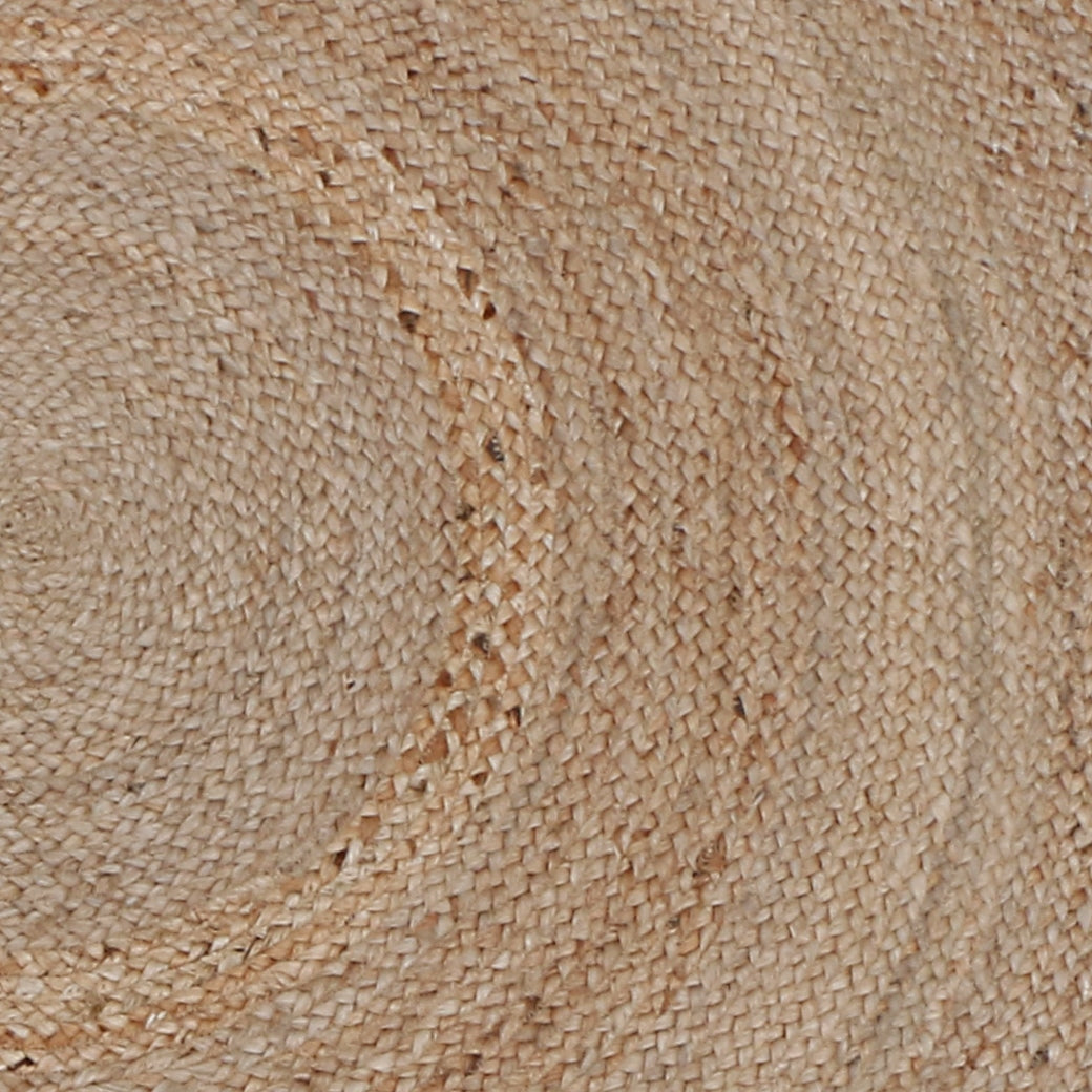 hand braided round jute rug