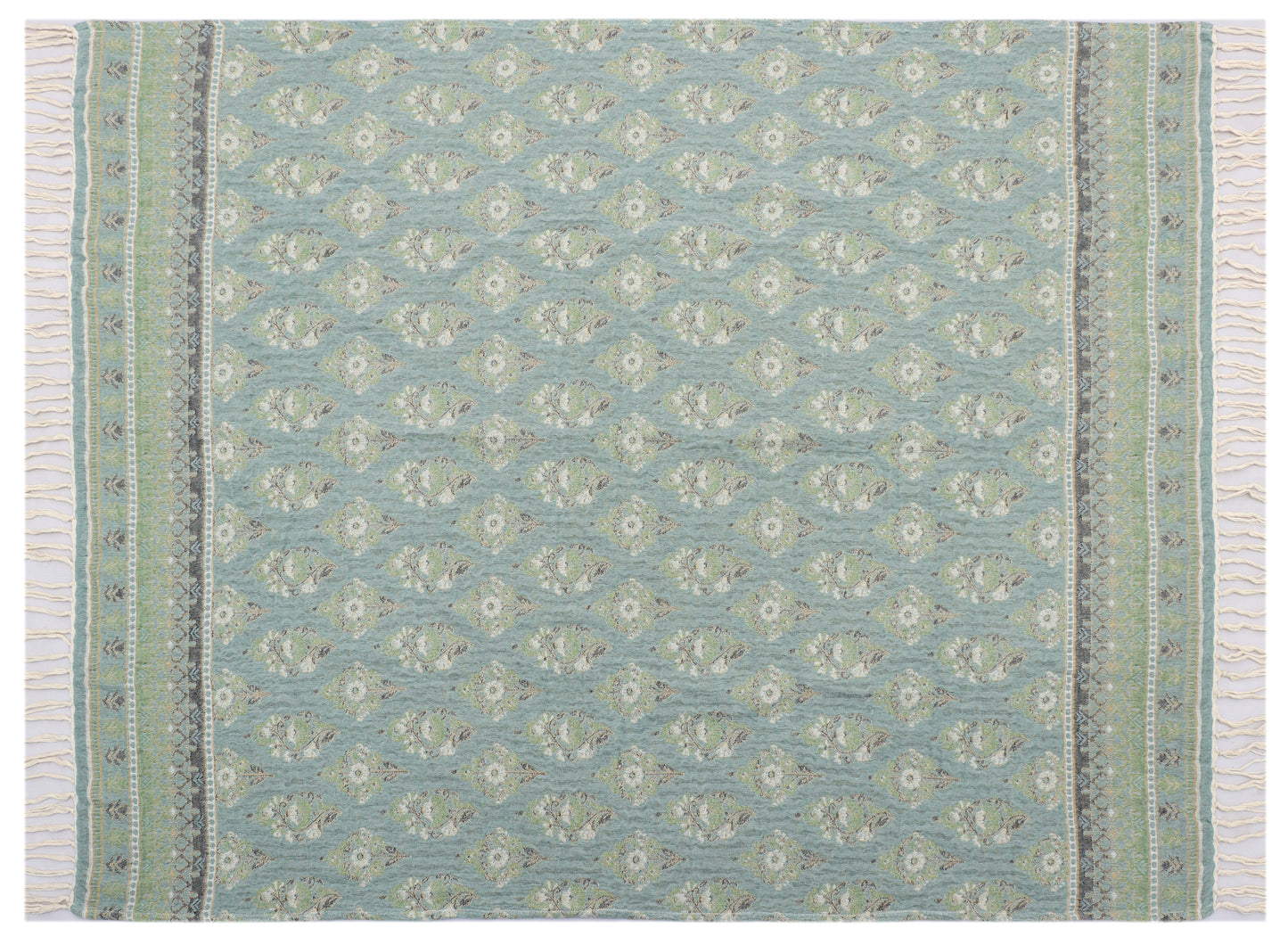 Reversible Cotton Jacquard Throw