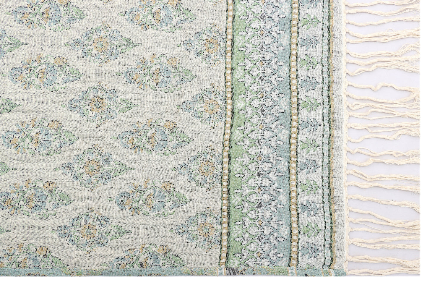 Reversible Cotton Jacquard Throw