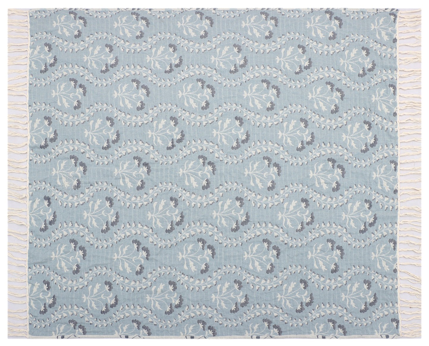 Reversible Cotton Jacquard Throw