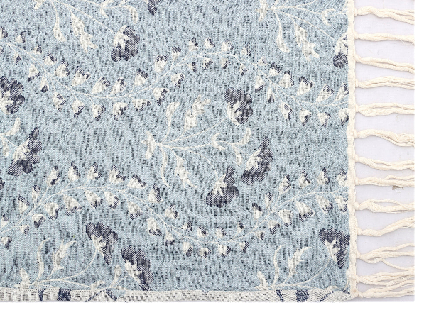 Reversible Cotton Jacquard Throw
