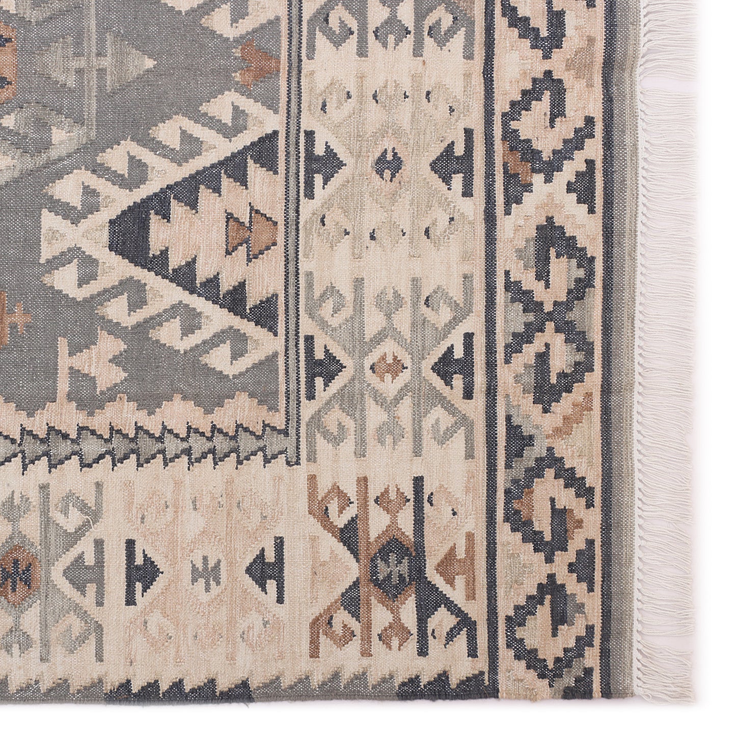 Hand Woven PET Kilim Rug - 6'x9'