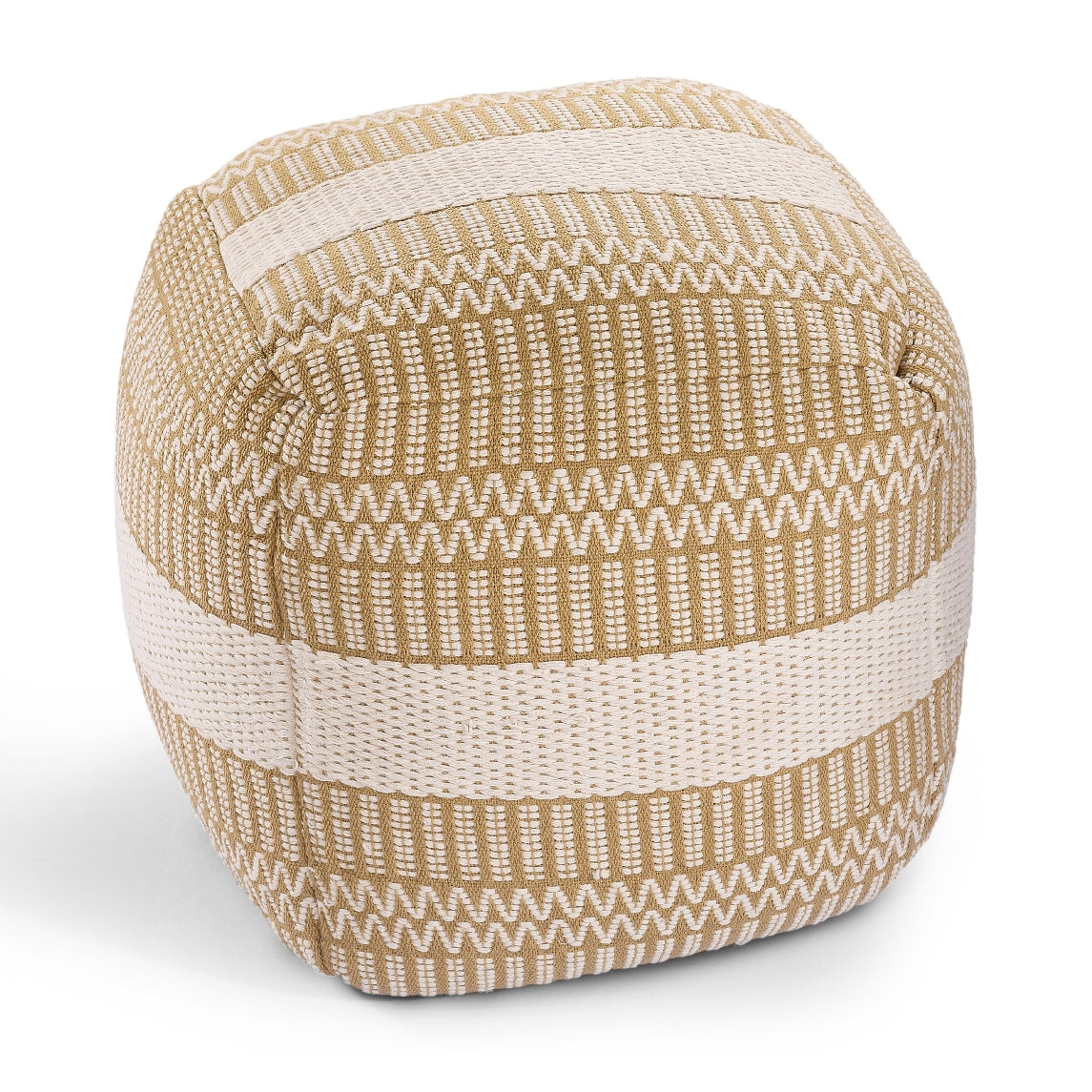 machine woven pouf