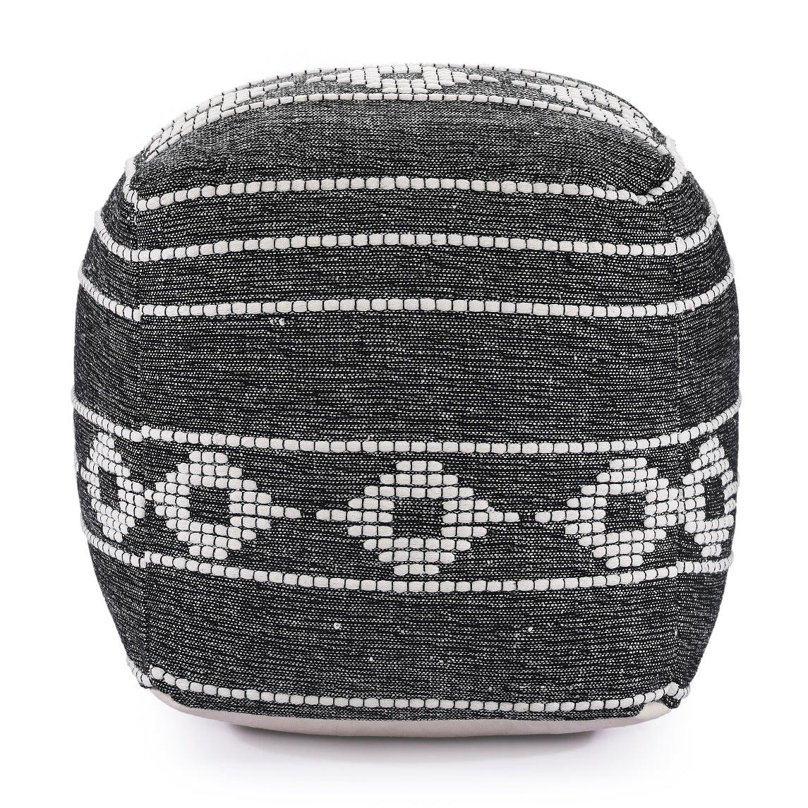 knitted pouf