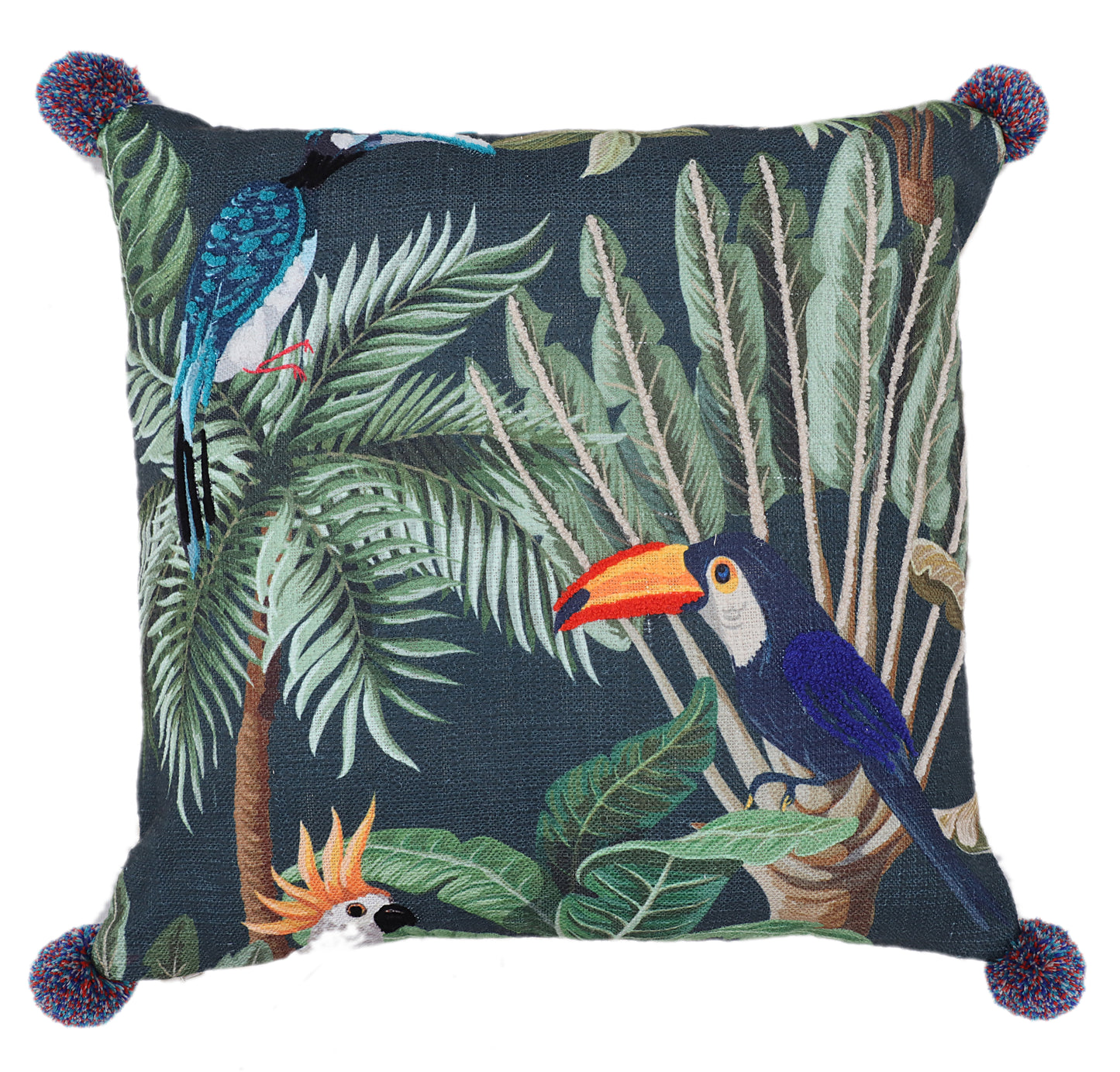 Toucan Print Cushion Cover