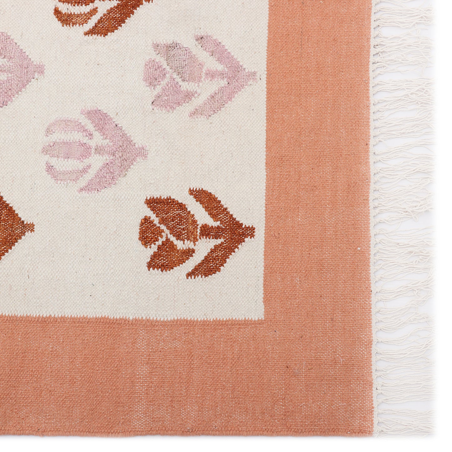 Hand Woven Wool/Jute Kilim - 5'x8'