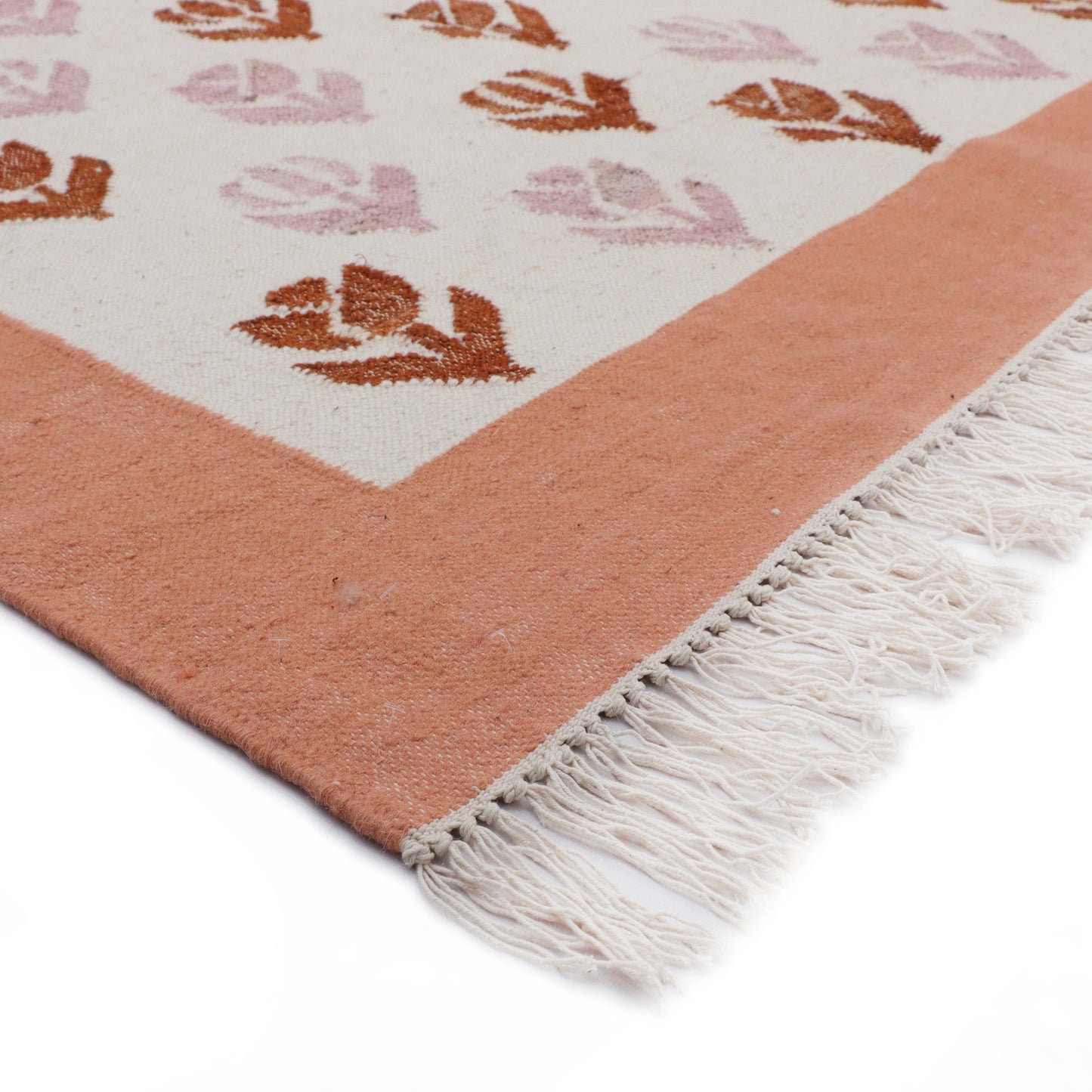 Hand Woven Wool/Jute Kilim - 5'x8'
