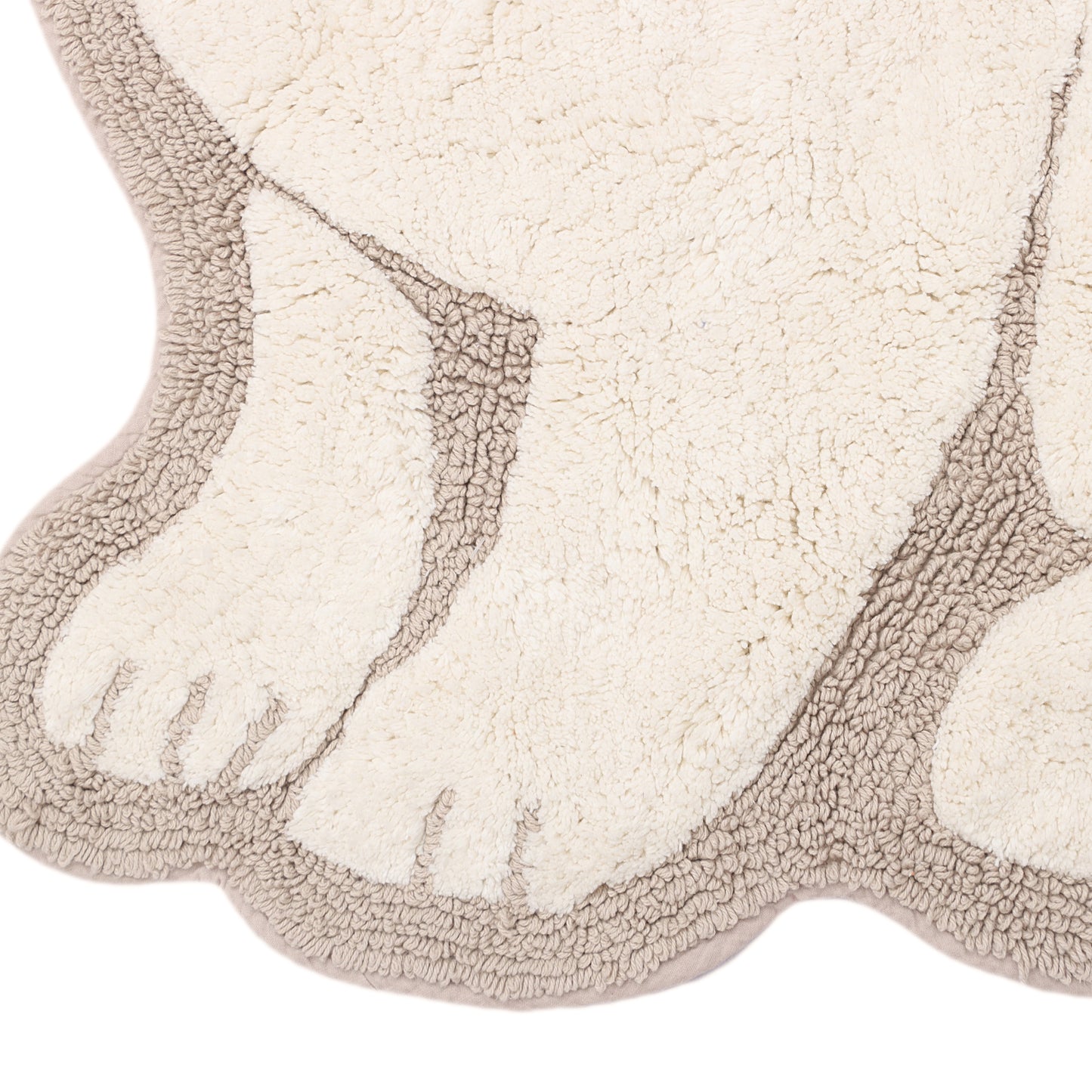 White Rabbit Shaped Bathmat