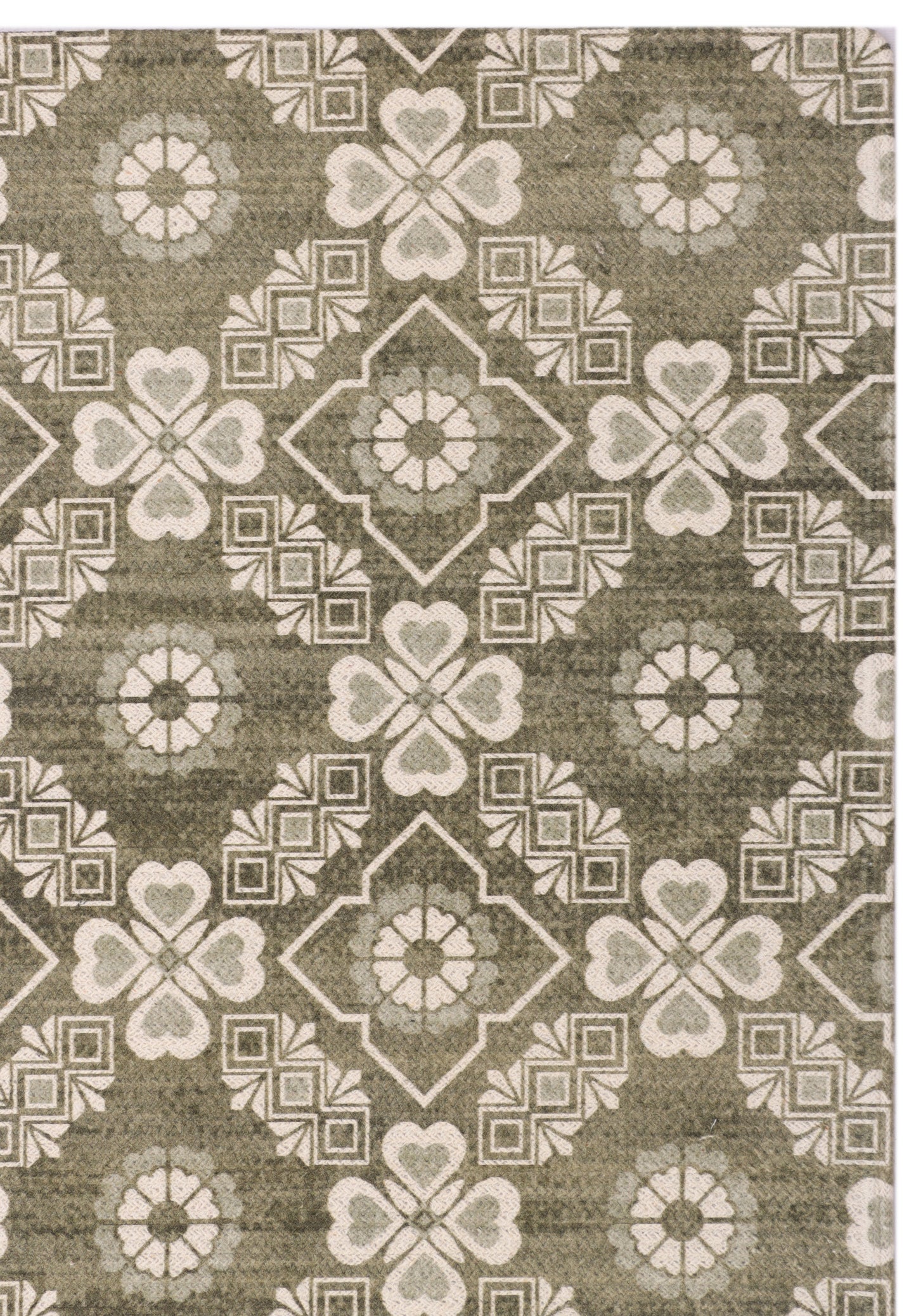 Geometric Floral Dhurrie