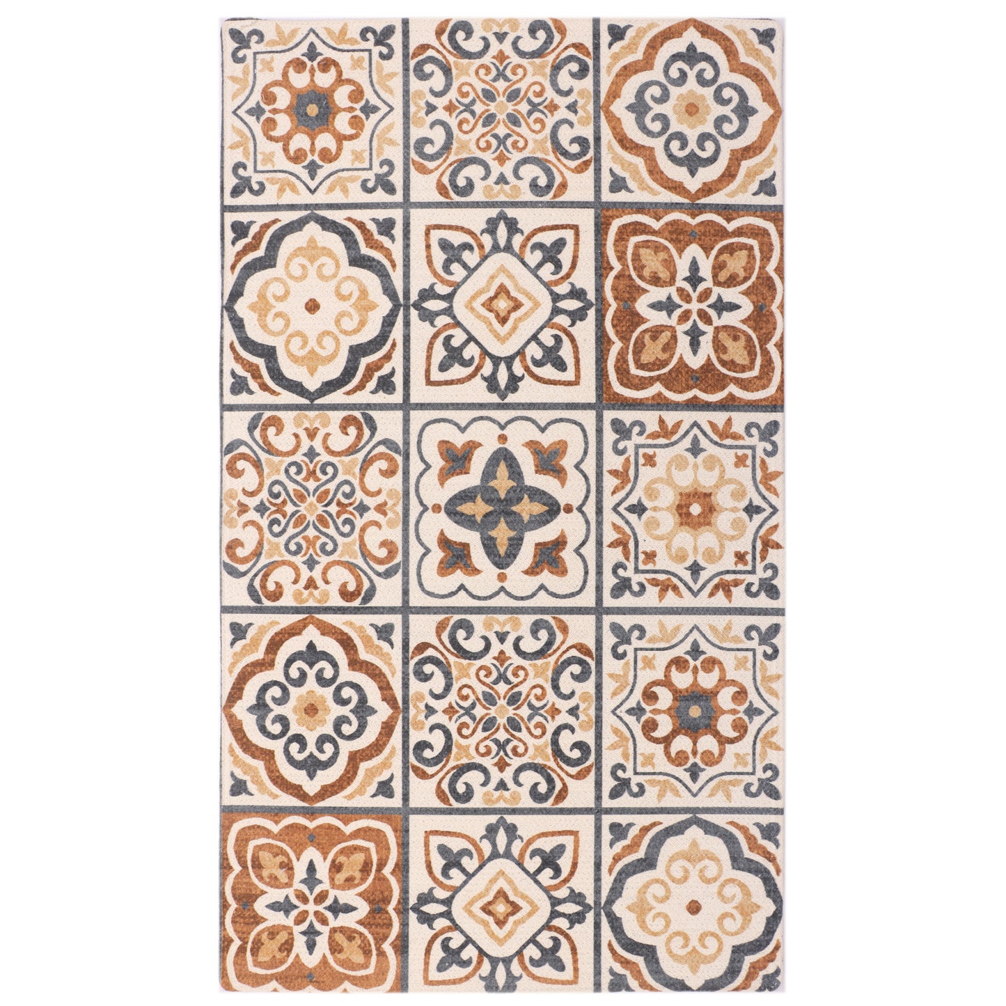 Moroccan Tile Art Dhurrie