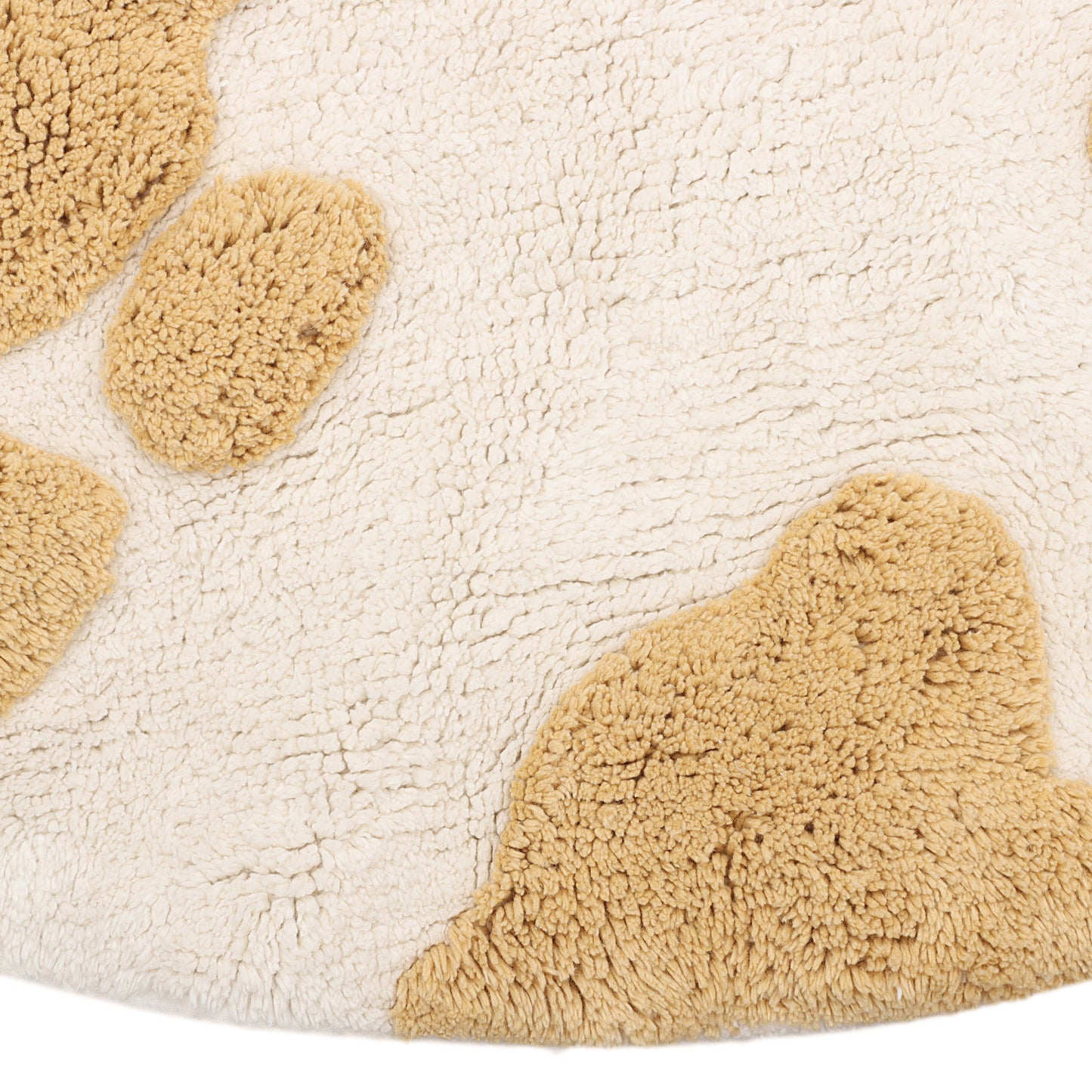World Map Round Bathmat