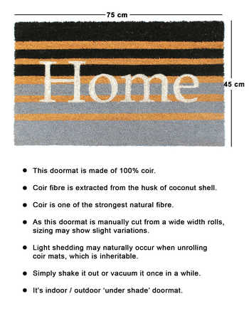 pvc backing coir doormat
