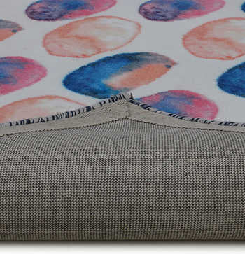 polka dots print rug