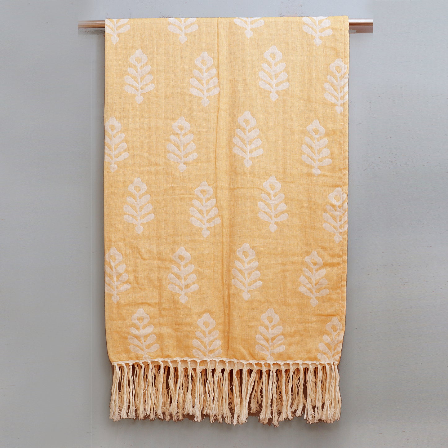 Cotton Jacquard Throw