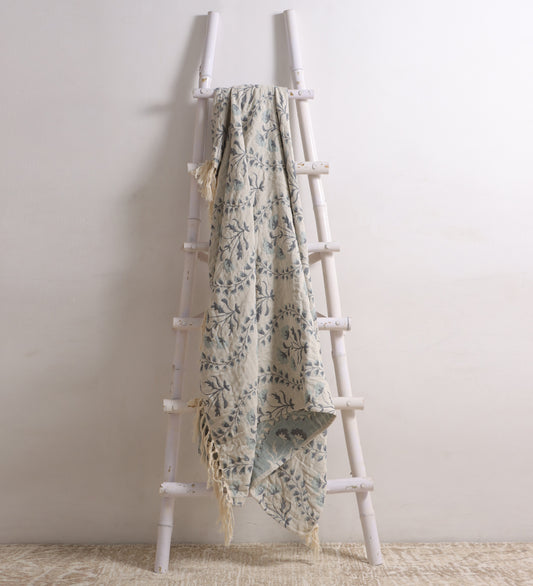 Reversible Cotton Jacquard Throw