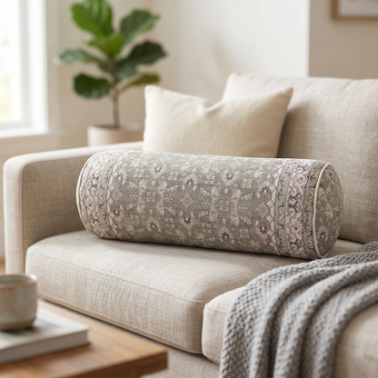 Jaipuri Floral Print Bolster