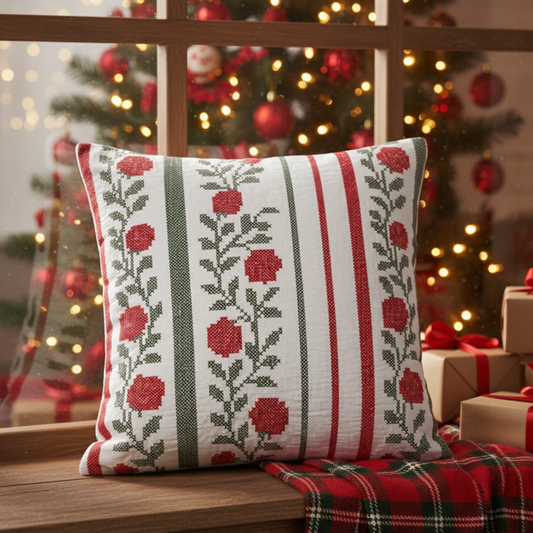 Floral Printed Cushion Cover