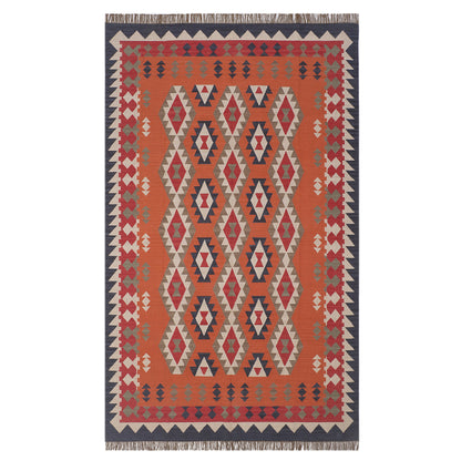 Multicolor Hand Woven Kilim - 8'x13'