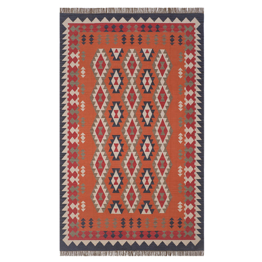 Multicolor Hand Woven Kilim - 8'x13'