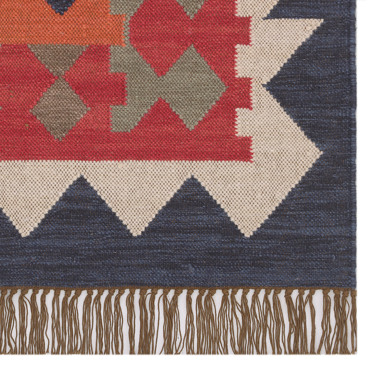 Multicolor Hand Woven Kilim - 8'x13'