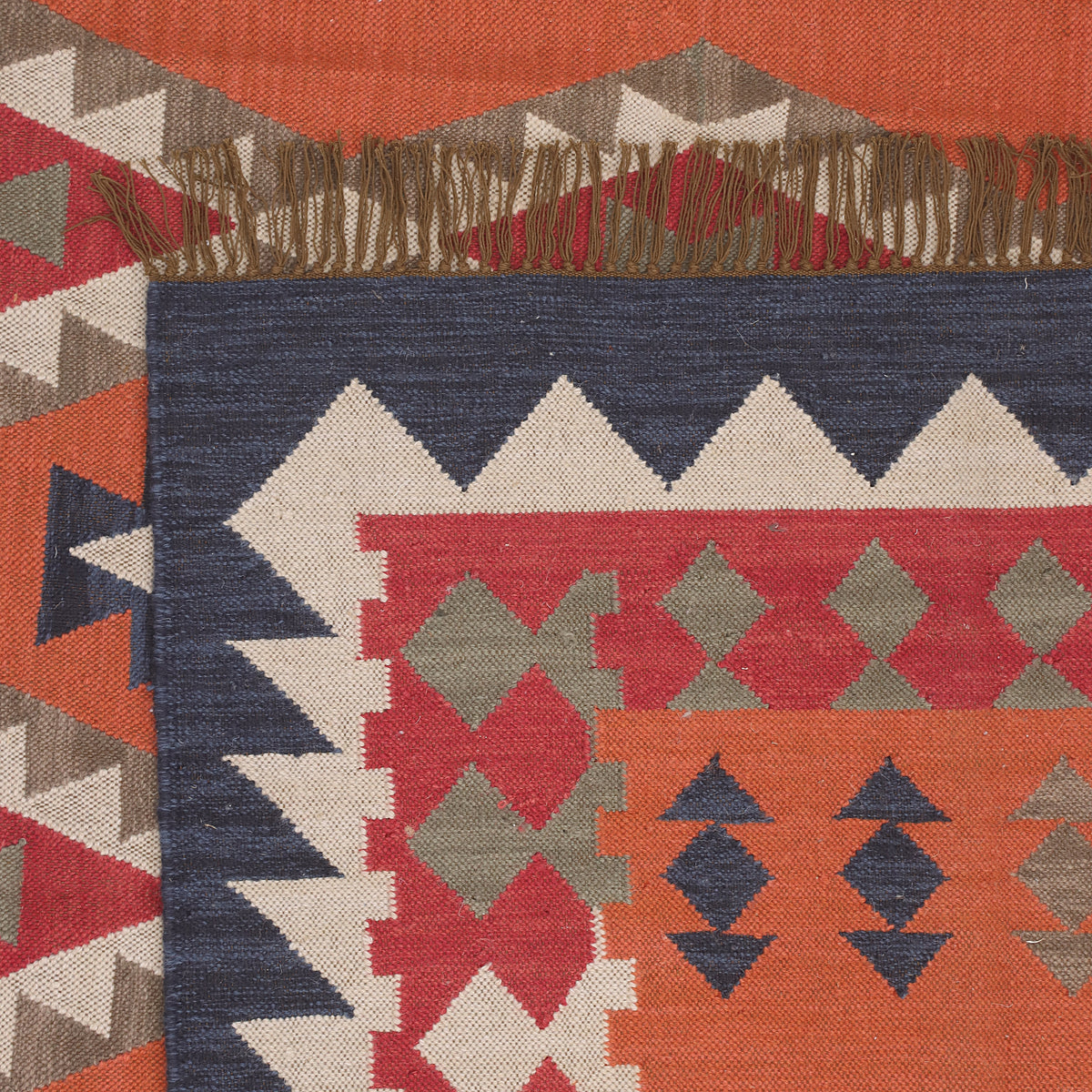 Multicolor Hand Woven Kilim - 8'x13'