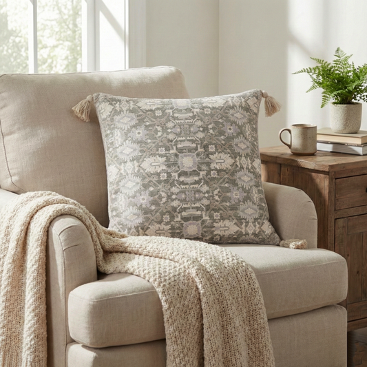 Chenille Print Cushion Cover