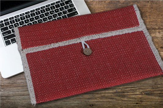 hand woven laptop sleeve