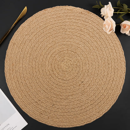 Jute Round Placemats/Table Mats (Set of 4)