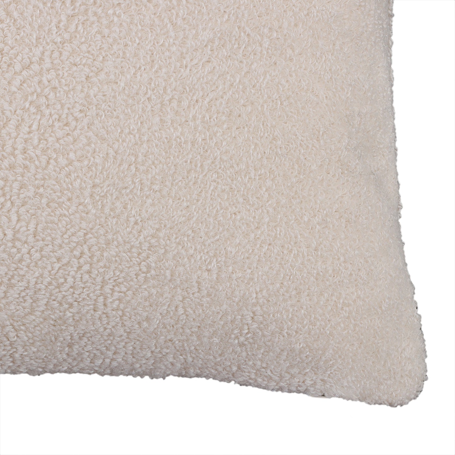 Ivory Boucle Cushion Cover