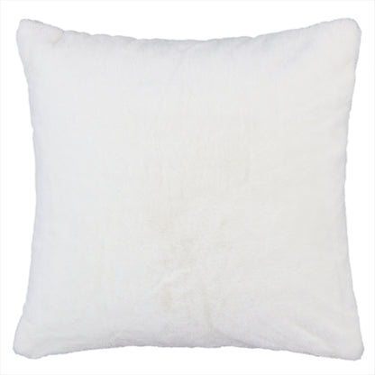 White Faux Fur Cushion Cover