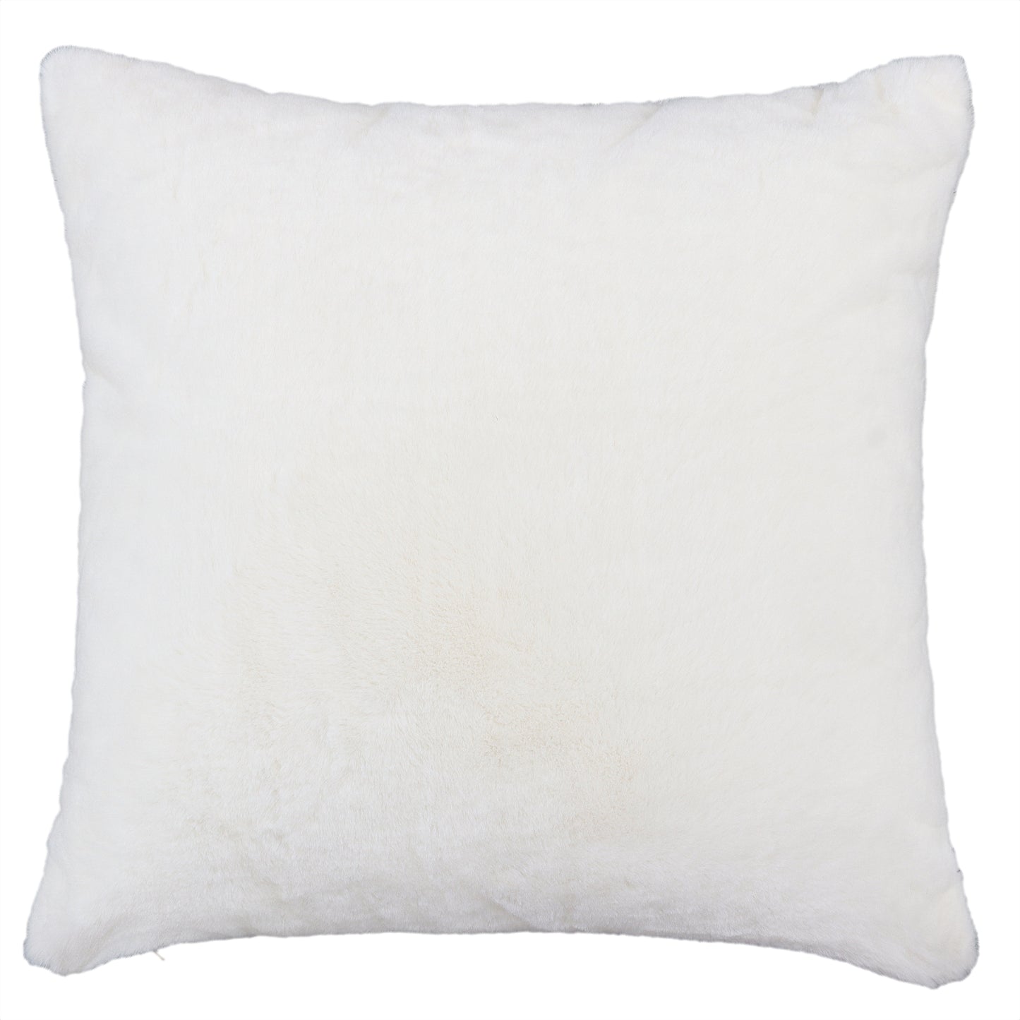 White Faux Fur Cushion Cover
