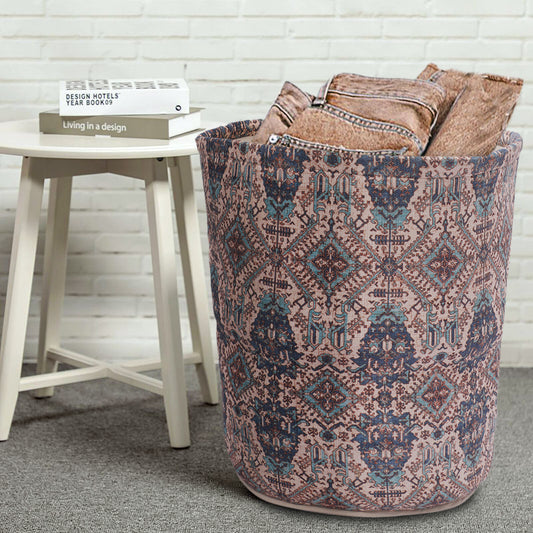 Ethnic Print Basket